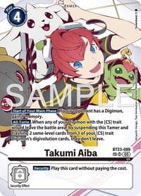 Takumi Aiba (SP) - Hackers' Slumber - Digimon Card Game card