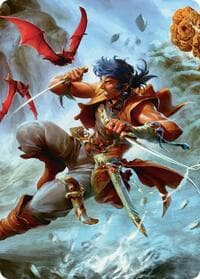 The Destined Thief Scene Art Card - Art Series: FINAL FANTASY - Magic: The Gathering card