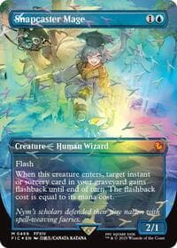 Snapcaster Mage (Borderless) (Chocobo Track Foil) - Commander: FINAL FANTASY - Magic: The Gathering card