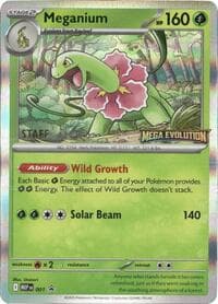 Meganium - 001 [Staff] - ME: Mega Evolution Promo - Pokemon card