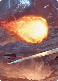Duelist's Flame Scene Art Card - Art Series: FINAL FANTASY - Magic: The Gathering card