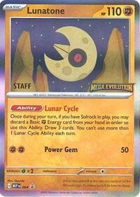 Lunatone - 004 [Staff] - ME: Mega Evolution Promo - Pokemon card