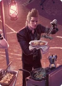 Campsite Cuisine Scene Art Card - Art Series: FINAL FANTASY - Magic: The Gathering card