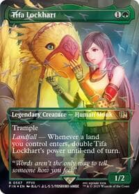Tifa Lockhart (Borderless) (Chocobo Track Foil) - FINAL FANTASY - Magic: The Gathering card