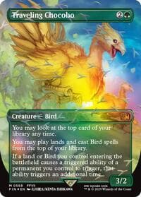 Traveling Chocobo (Borderless) (Chocobo Track Foil) - FINAL FANTASY - Magic: The Gathering card