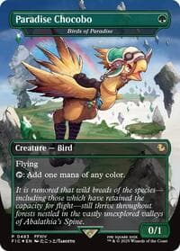 Paradise Chocobo - Birds of Paradise (Borderless) - Commander: FINAL FANTASY - Magic: The Gathering card