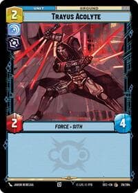 Trayus Acolyte - Secrets of Power - Star Wars: Unlimited card