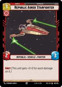 Republic Aurek Starfighter - Secrets of Power - Star Wars: Unlimited card