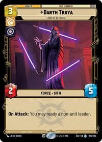 Darth Traya - Lord of Betrayal - Secrets of Power - Star Wars: Unlimited card