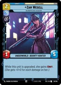 Zam Wesell - Inconspicuous Assassin - Secrets of Power - Star Wars: Unlimited card