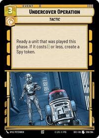 Undercover Operation - Secrets of Power - Star Wars: Unlimited card