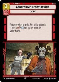 Aggressive Negotiations - Secrets of Power - Star Wars: Unlimited card
