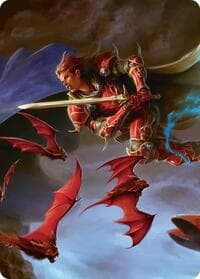 The Destined Warrior Scene Art Card - Art Series: FINAL FANTASY - Magic: The Gathering card