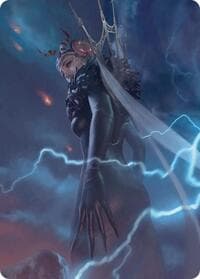Edea, Possessed Sorceress Scene Art Card - Art Series: FINAL FANTASY - Magic: The Gathering card