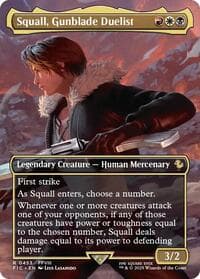 Squall, Gunblade Duelist (Borderless) - Commander: FINAL FANTASY - Magic: The Gathering card