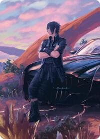Noctis, Heir Apparent Scene Art Card - Art Series: FINAL FANTASY - Magic: The Gathering card