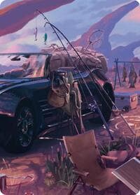 Fishing Gear Scene Art Card - Art Series: FINAL FANTASY - Magic: The Gathering card