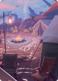 Chocobo Camp Scene Art Card - Art Series: FINAL FANTASY - Magic: The Gathering card