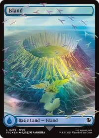 Island (Chocobo Track Foil) - Commander: FINAL FANTASY - Magic: The Gathering card