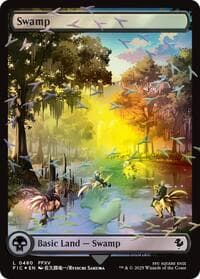 Swamp (Chocobo Track Foil) - Commander: FINAL FANTASY - Magic: The Gathering card