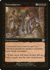 Intimidation - Mercadian Masques - Magic: The Gathering card
