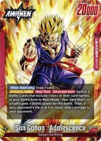 Son Gohan : Adolescence - FB08-001 - Saiyan's Pride - Dragon Ball Super: Fusion World card
