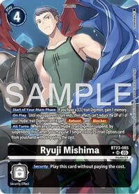 Ryuji Mishima (Alternate Art) - Hackers' Slumber - Digimon Card Game card