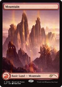 Mountain (0034) - Secret Lair Showdown - Magic: The Gathering card