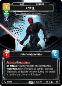 Maul - Shadow Collective Visionary - Sector and Regional Promos: Season 1 - Star Wars: Unlimited card