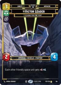 Victor Leader - Leading from the Front (164) - Sector and Regional Promos: Season 1 - Star Wars: Unlimited card
