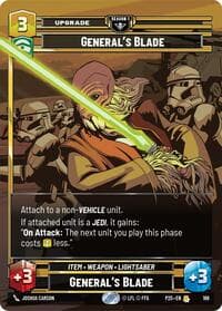 General's Blade (166) - Sector and Regional Promos: Season 1 - Star Wars: Unlimited card