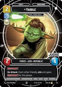 Yaddle - A Chance To Make Things Right (Judge) - Judge Promos - Star Wars: Unlimited card