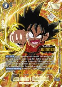 Son Goku : Childhood - SB01-018 (Ultimate Battle 2025 Vol.4 Winner) - Tournament and Championship Promos - Dragon Ball Super: Fusion World card