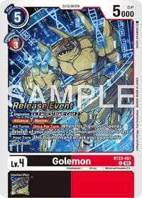 Golemon - Hackers' Slumber Release Event Cards - Digimon Card Game card