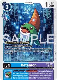 Betamon - Hackers' Slumber Release Event Cards - Digimon Card Game card