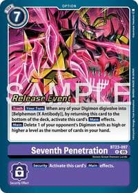 Seventh Penetration - Hackers' Slumber Release Event Cards - Digimon Card Game card