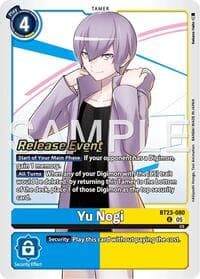 Yu Nogi - Hackers' Slumber Release Event Cards - Digimon Card Game card