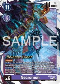 Necromon - Hackers' Slumber Release Event Cards - Digimon Card Game card