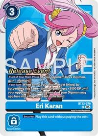 Eri Karan - Hackers' Slumber Release Event Cards - Digimon Card Game card