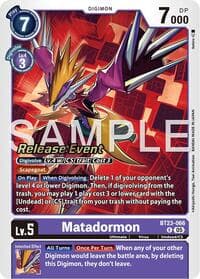 Matadormon - Hackers' Slumber Release Event Cards - Digimon Card Game card