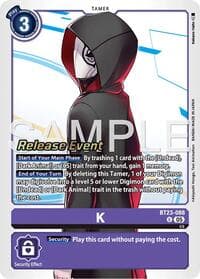 K - Hackers' Slumber Release Event Cards - Digimon Card Game card