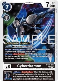 Cyberdramon - Hackers' Slumber Release Event Cards - Digimon Card Game card