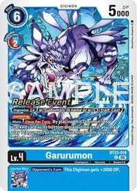 Garurumon - Hackers' Slumber Release Event Cards - Digimon Card Game card