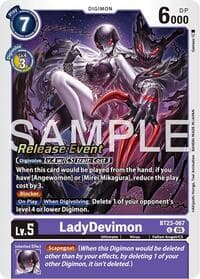 LadyDevimon - Hackers' Slumber Release Event Cards - Digimon Card Game card