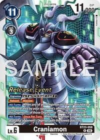 Craniamon - Hackers' Slumber Release Event Cards - Digimon Card Game card