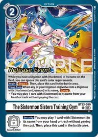 The Sistermon Sisters Training Gym - Hackers' Slumber Release Event Cards - Digimon Card Game card