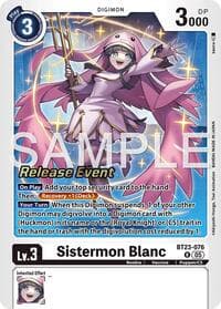 Sistermon Blanc - Hackers' Slumber Release Event Cards - Digimon Card Game card