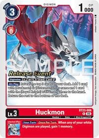 Huckmon - Hackers' Slumber Release Event Cards - Digimon Card Game card
