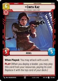 Cinta Kaz - The Struggle Comes First - Secrets of Power - Star Wars: Unlimited card
