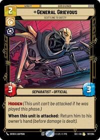 General Grievous - Scuttling to Safety - Secrets of Power - Star Wars: Unlimited card